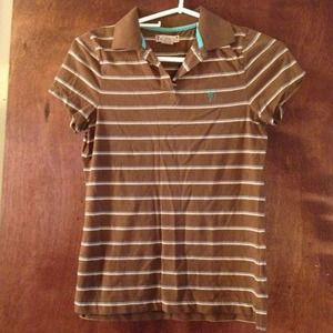 Fossil striped polo shirt