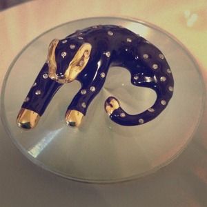 Diamond Covered 14k Yellow Gold Panther