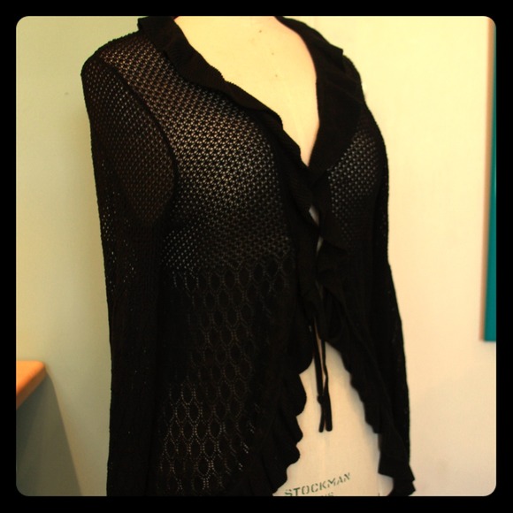 Black knitted sweater