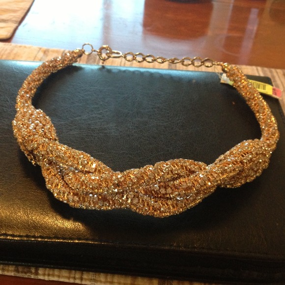 Beautiful gold and diamond necklace