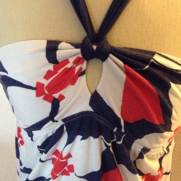 AE halter top with Hawaiian flowers! - Picture 3 of 4