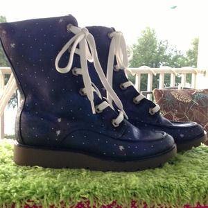 Timberland Hand painted Galaxy Boots
