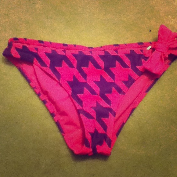 Purple and pink bikini bottoms