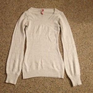 Sparkly off white sweater