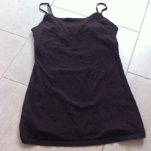 Plain brown tang top