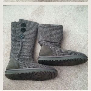 REDUCED!!!!!!!!Grey Knit Ugg Boots