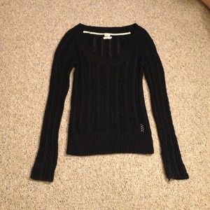 Black cotton sweater