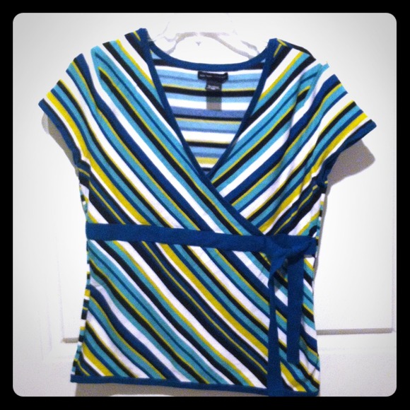 Striped top.