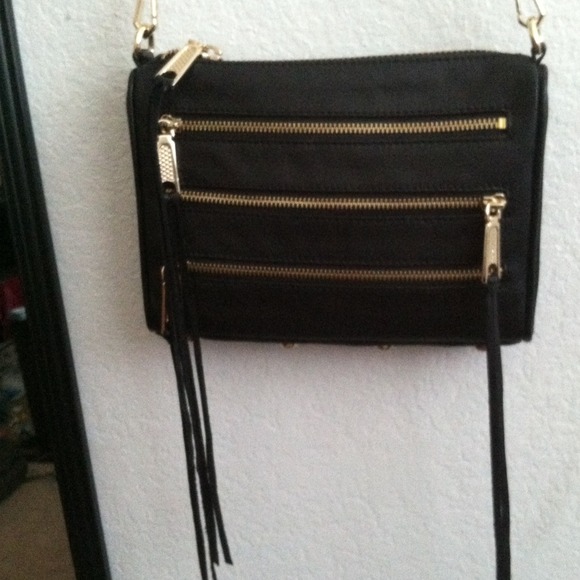 Black Rebecca Minkoff Mini 5 Zip