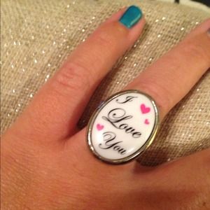 Tarina Tarantino I Love You ring - adjustable size
