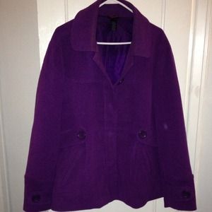 Beautiful purple winter dress coat from Torid