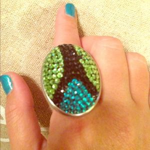 Authentic Tarina Tarantino Large MOD Sparkle Ring