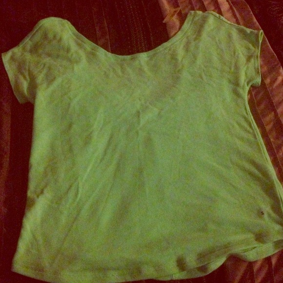 aerie low back mint green shirt