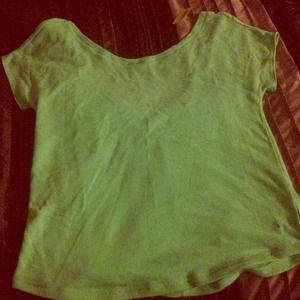 aerie low back mint green shirt