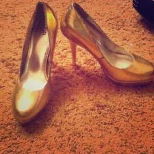 Gold heels