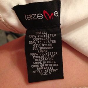 Teeze Me Tan and White Ruffle Dress