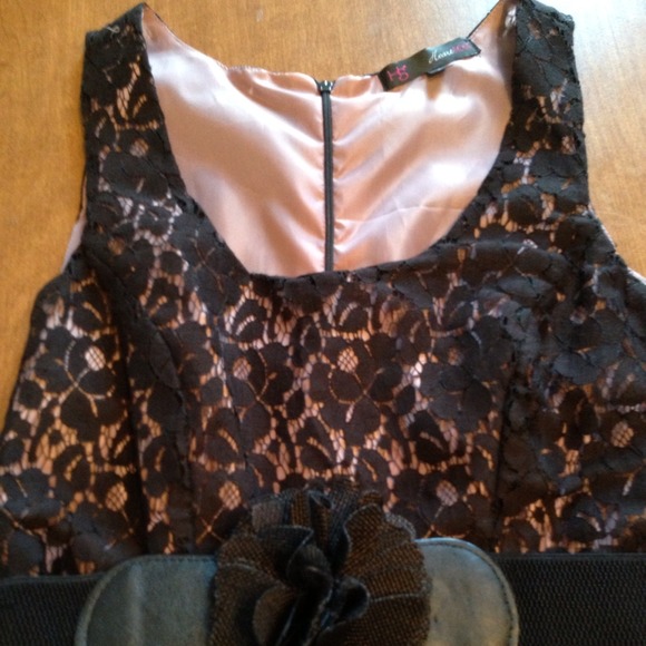 Dresses Kohls Pink And Black Lace Dress Poshmark