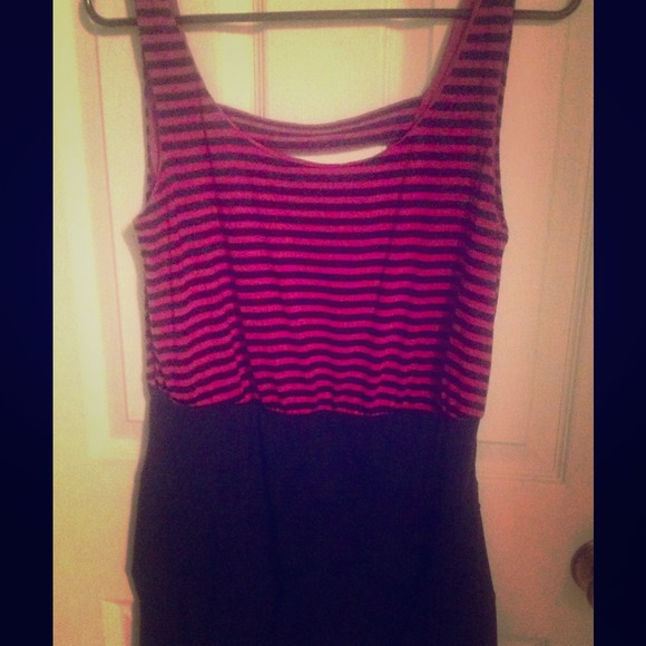 Plum colored dress. Good for any occasion.