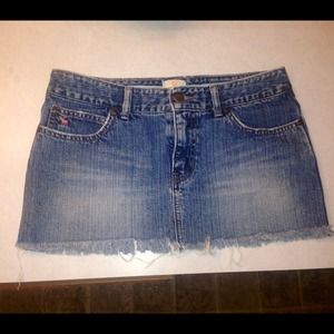Abercrombie denim mini skirt size 14!