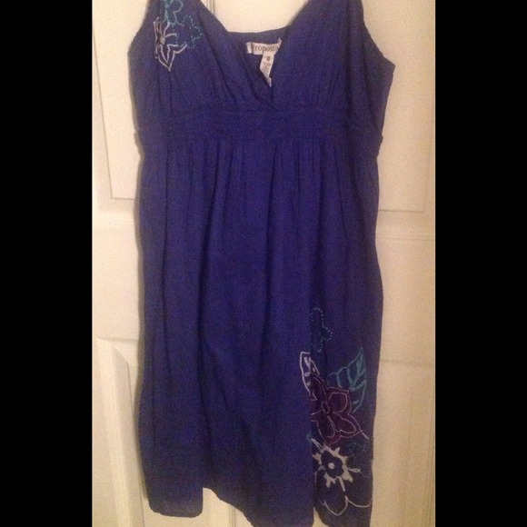 Royal blue summer dress