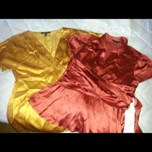 BCBGMAXAZRIA SILK TOPS
