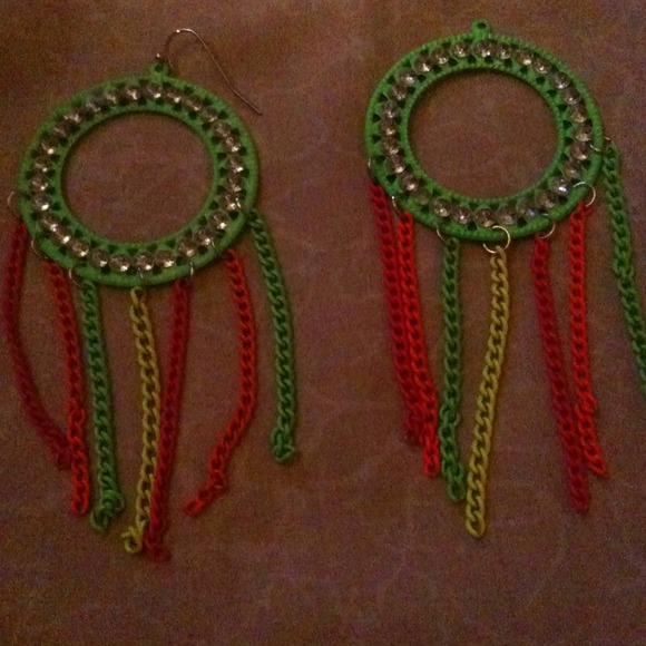 Neon earrings