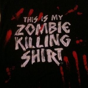 V neck zombie killing shirt