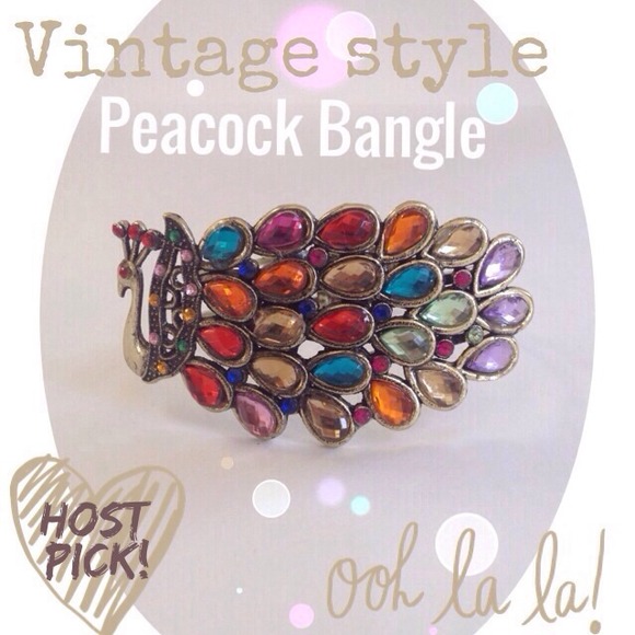 3 for 15🎀Antique brass peacock bangle - Picture 4 of 6