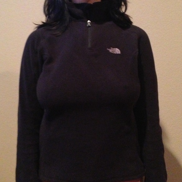 North Face Fleece Zip Up Pull over
