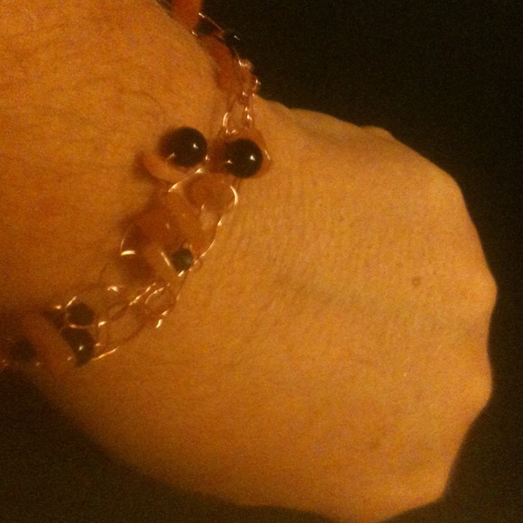 Wire mixed gem stone bracelet