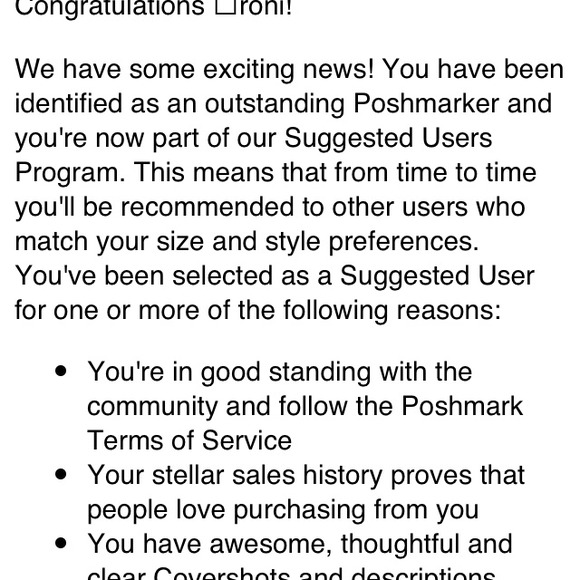 I'm so excited. I just became a SUGGESTED USER.