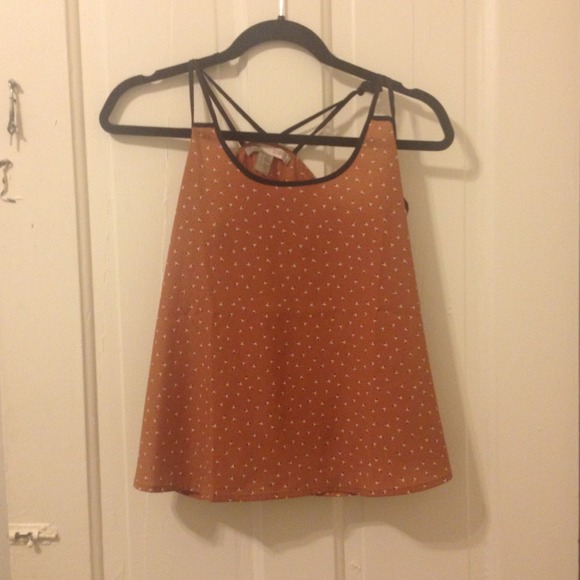 Printed brown tank forever 21