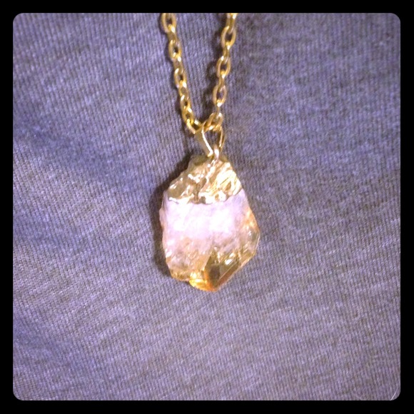 citrine gemstone necklace