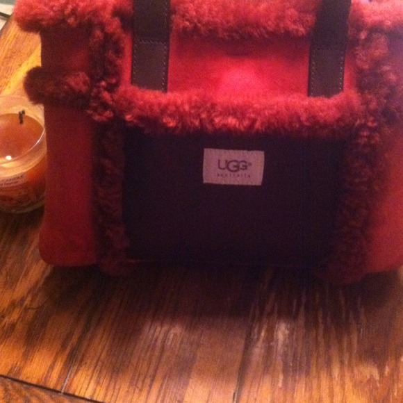 Ugg Lambs wool and Leather Handbag