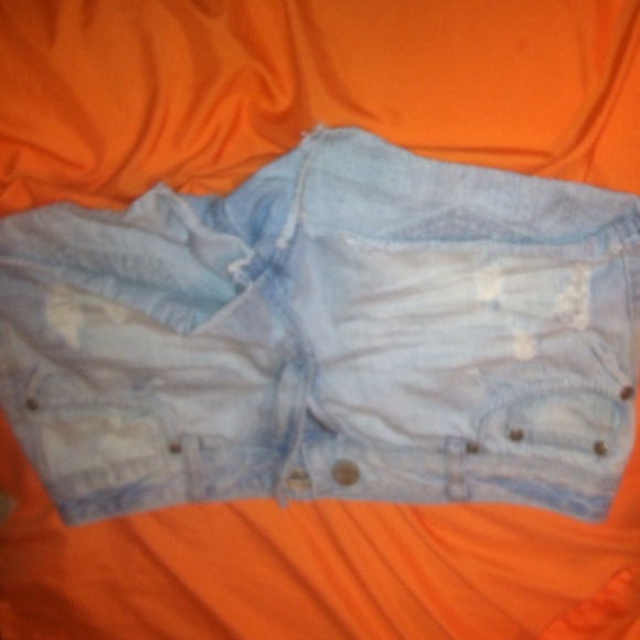 Denim cutoffs