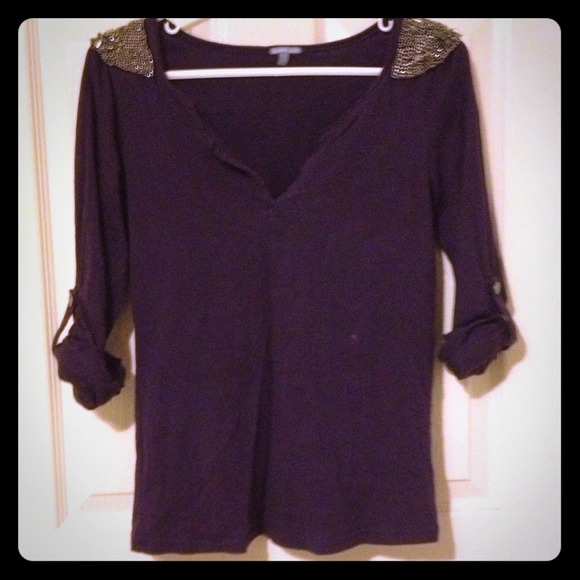 Royal Purple 3/4 Sleeve Shirt!
