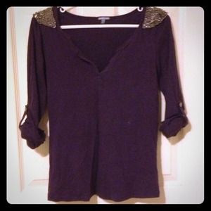 Royal Purple 3/4 Sleeve Shirt!