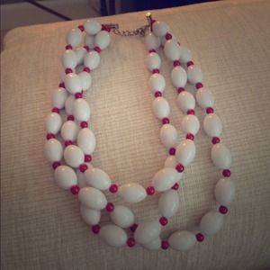 Fantastic White Bubble Necklace - make a Statement