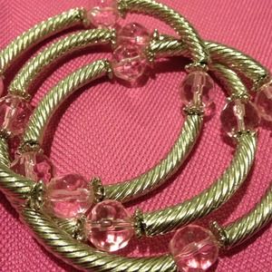 Beautiful pink fashionable bracelets