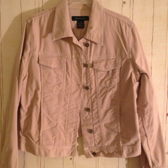 Calvin Klein pink jacket.