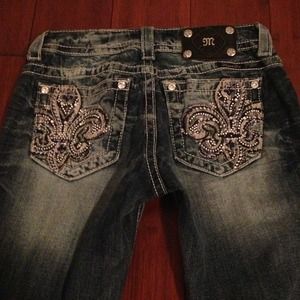 Sz 26 easy boot miss me jeans