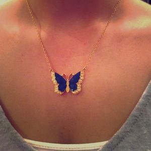 Stella & Dot butterfly necklace