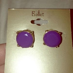 NWT circular purple studs