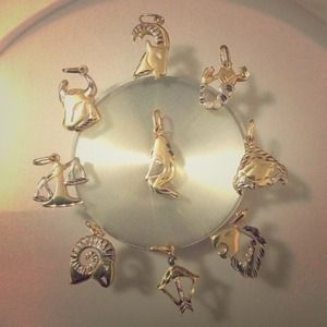 14k Yellow & White Gold Zodiac Pendant