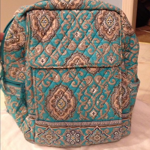 Vera Bradley Totally Turq Large Backpack!
