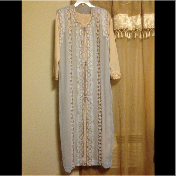 ‼️Reduced‼️Beige, Light blue Jilbab/ Abaya/ kaftan