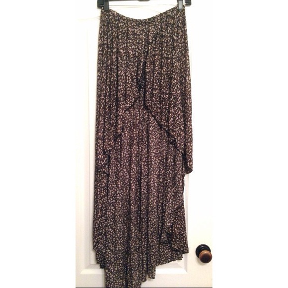 Brandy High-Low Floral Skirt