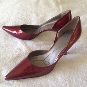 Nine West red pumps