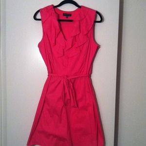 Hot Pink V-Neck dress