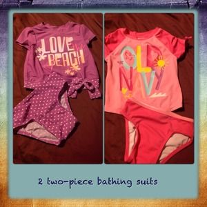 Two 2 piece bathing suits